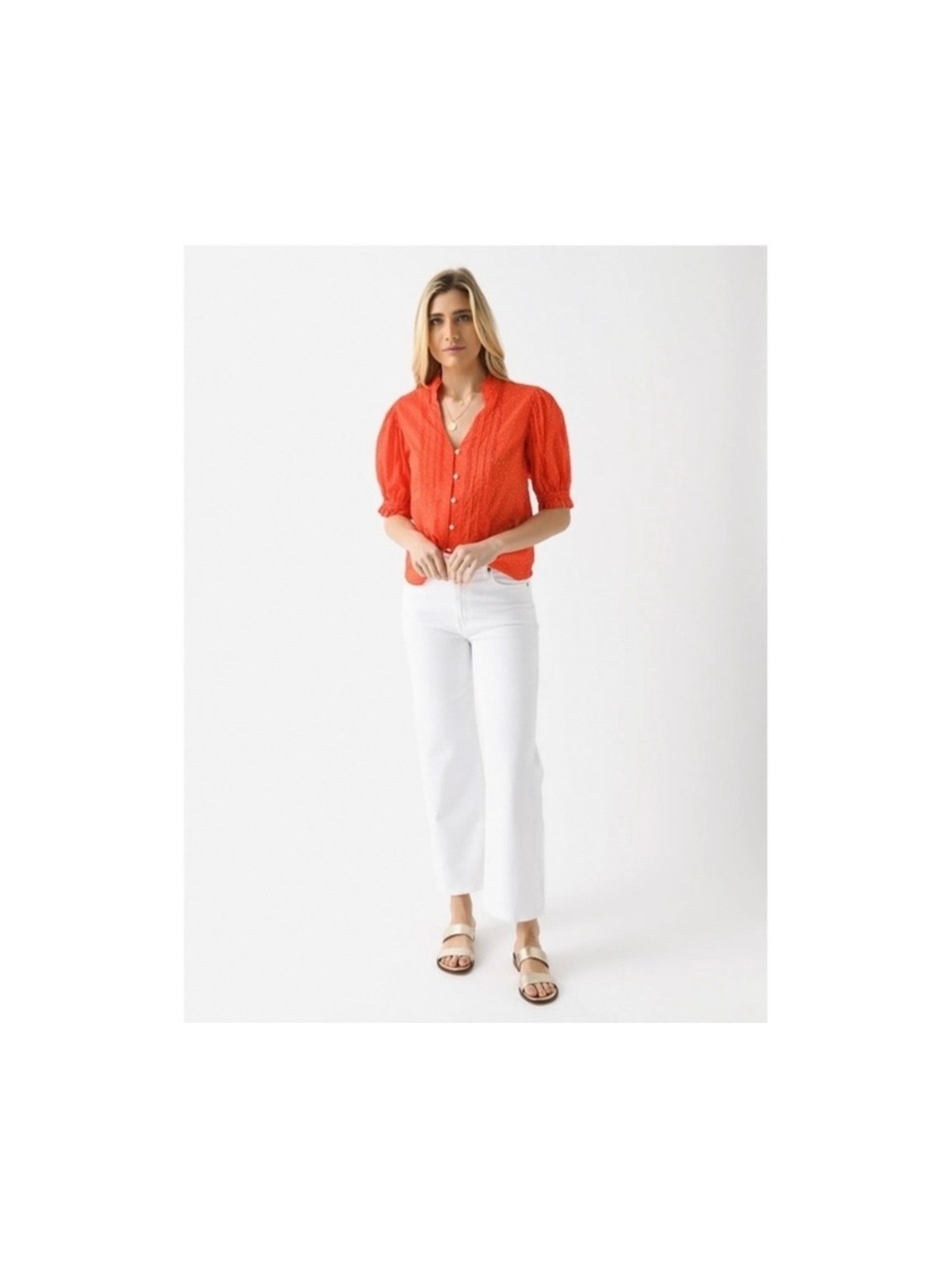 AGOLDE Desirable Harper Crop Wide Leg Jeans White High Rise Women’s 27 fall prep